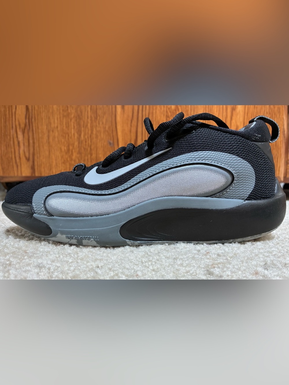 Nike Kids Black and Gray ISOFLY Sneakers